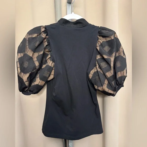 Anne  FONTAINE puff sleeve blouse - Picture 2 of 4